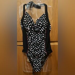 Disney Black and White Minnie Mouse Swimwear XXL